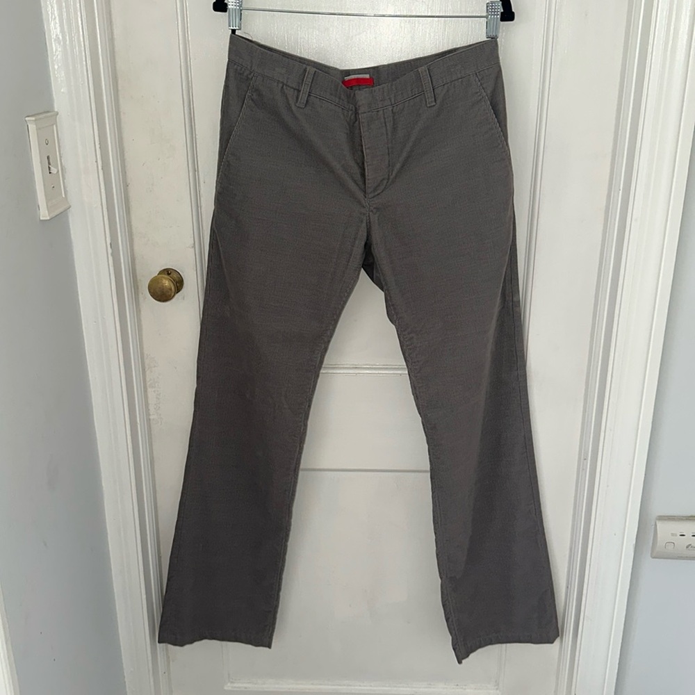 Men’s Vintage Prada Grey Corduroy Trousers